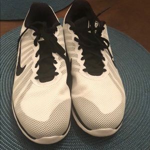 Black and White Nike shoes.